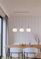 Závěsné svítidlo SUMMERHILL bílá/dřevo/papír 3X40W IP20 EGLO 44066