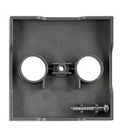 Kryt anténní zásuvky TV, typ HSBK-M, 2 otvory, antracit SCHRACK EV114309--