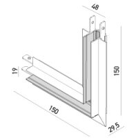 XCLICK S RECESSED CONNECTOR 90grd SAME P