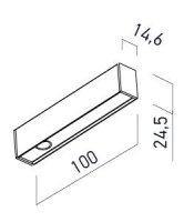 XTRIM S FIX SPOTLIGHT 3W 48V DC 3000K CR