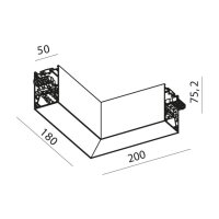 XROPE UGR SURF./SUSP. L-shape CONNECTOR