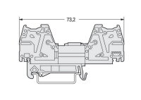 831-137 Adaptér na lištu DIN 35 Světle š