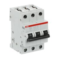 S203-K6 3 fázový jistič 6 A char. K 6kA ABB 2CDS253001R0377