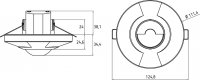 LUXA 103-100 UA WH PIR senzor a mikrofon