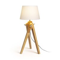 AMBITUS/ALVIS 24 stolní krémově bílá bambus 230V E27 7W RENDL R14040