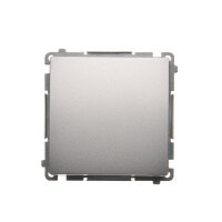 Spínač jednopólový, řazení 1, 10AX, 250V~, stříbrná matná metalizované