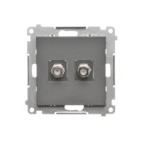 TASF2.01/116 Zásuvka anténní 2 násobná t