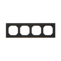 Rámeček 4 násobný, kovový tmavý nerez KONTAKT SIMON TRN4/190