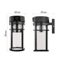 GoSmart Venkovní otočná kamera IP-1300 LANTERN s WiFi a světlem,černá EMOS H4074