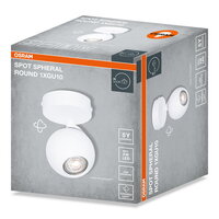LED SPOT SPHERAL WHITE 1XGU10 ROUND OSRAM 4099854588563