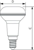 Reflektorová LED žárovka PHILIPS CorePro LEDspot D R50 4,3-60W E14 827 36D