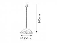 Etrusco E27 1x 60W IP20 bronz RABALUX 7652