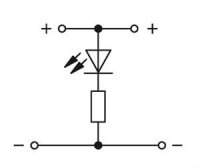 Svorka pro moduly dvoupatrová červená LED šedá 2,5mm2 DC24V Wago 280-943/281-413