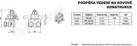 Podpěra vedení na kovové konstrukce PV 32 (FeZn) TREMIS V275
