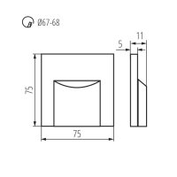 ERINUS LED P68 LL B-WW CZ  dekor. sv.