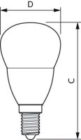 LED žárovka PHILIPS CorePro lustre ND 5-40W E14 865 P45 FR
