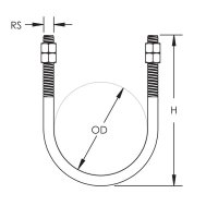 U-BOLT 8' 599250 U-TŘMEN pro větší zat CADDY U-BOLT 8  599250