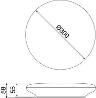 ELIA CL   25W 4000K(CRI80)IP20-54M2 dif.