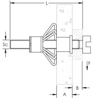 kovová hmoždinka MFV650 CADDY MFV650 571510