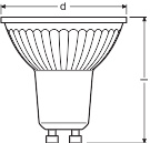 LPPAR16D5036 4,5W/930 230V GU10 FS5OSRAM