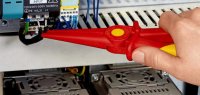 Kleště s půlkulatými čelistmi z plastu izolační 220 mm KNIPEX 98 62 02