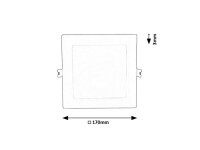 SHAUN2 LED 12W IP20 bílá 4000K 820lm RABALUX 71238