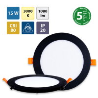 LED podhledové svítidlo Toro R15, 15W, 3000K, černá barva svítidla