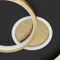 Nástěnné/stropní svítidlo TIRIOLO LED d380 černá/zlatá 14W IP20 EGLO 901244