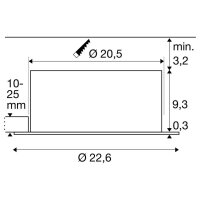 DOWNLIGHT C, 200 8/16/24W 940 IP54 SLV 1008624