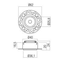 XLOOP 25 RECESSED TRIMLESS FIXING SYSTEM
