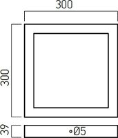 XFORM SQ. SURF. FITTING  30W 220-240V AC