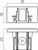 MINITRACK 1c END CAP S