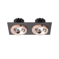 SHARM SQ II zápustná černá měď/měď 230V LED 2x10W 24° 3000K RENDL R13258