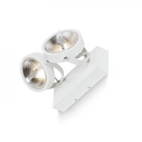 KELLY LED II DIMM nástěnná bílá 230V LED 2x12W 24° 3000K RENDL R13106