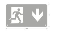 EMERGENCY EXIT SIGN PICTOGRAMS PICTO DOWN LEDVANCE 4099854261312