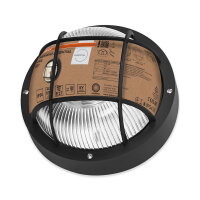 Bulkhead Essential Round E27 Black OSRAM 4058075845626