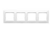 Rámeček 4-násobný Simon 54 Premium, pro sadrokartónové krabičky, IP20/IP44 bílá