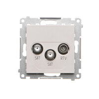 TASK2.01/114 Zásuvka anténní SAT+SAT+RTV