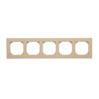 Rámeček 5 násobný champagne matná KONTAKT SIMON TR5/144