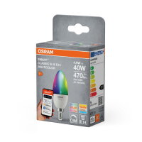 SMART+ MATTER Classic shapes Multicolor B40 4.9W E14 OSRAM 4099854461330