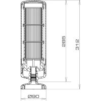 Pouzdro sloupku TWS HD AL ENCLOSURE (3) IP69K, hliník SIRENA 27840
