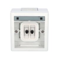 ATLAS 2K IP55 Tlačítko symbol 'zvonek' č.1/0, šedé FAMATEL 19077-07