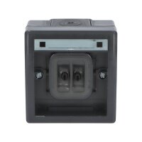 ATLAS 2K IP55 Tlačítko symbol 'světlo' č.1/0, antracitové FAMATEL 19079-09