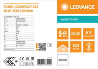 LED panel COMPACT 625 26W 840 LEDVANCE 4099854739224
