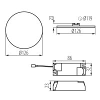 LED svítidlo AREL LED DO 10W-NW 29584 Kanlux