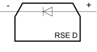 Svorka RSE D R1A s ochrannou křemíkovou diodou ELEKTRO BEČOV A128001