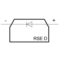 Svorka RSE D R1A s ochrannou křemíkovou diodou ELEKTRO BEČOV A128001