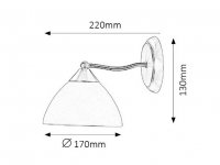 Regina E14 1x 40W IP20 bronz RABALUX 8171