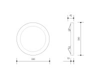 Podhledové svítidlo LED ADAPT CCT S 30W PANLUX PN21400004