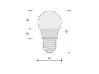 LED GOLF DELUXE světelný zdroj E27 5,5W, studená bílá PANLUX PN65206019